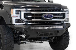 Ford Super Duty Front Bumper - Addictive Desert Designs - Stealth Fighter - Hammer Black - `20-`27 Ford Super Duty Front Bumper - Addictive Desert Designs - Stealth Fighter - Hammer Black - `20-`27